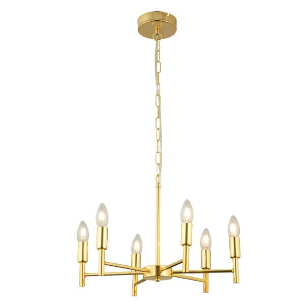 Vaneo 6 Lı Gold Modern Genç Odası Mutfak Salon Avize