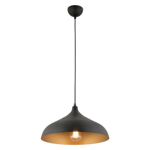 Pera Siyah Tekli Modern Retro Sarkıt Retro Salon Avize