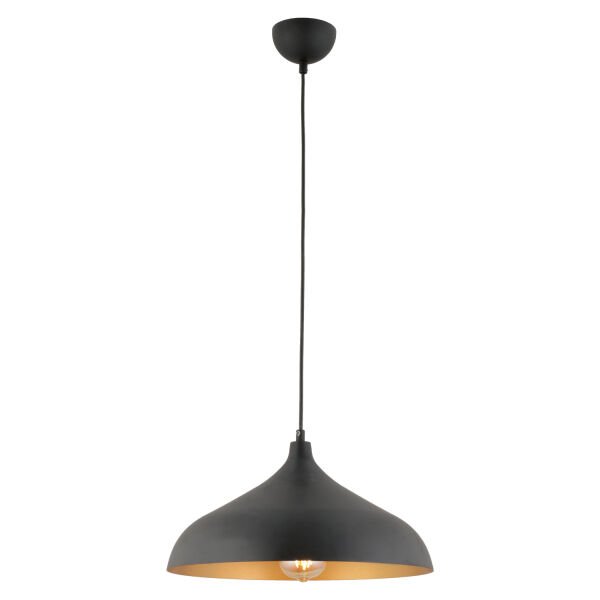 Pera Siyah Tekli Modern Retro Sarkıt Retro Salon Avize