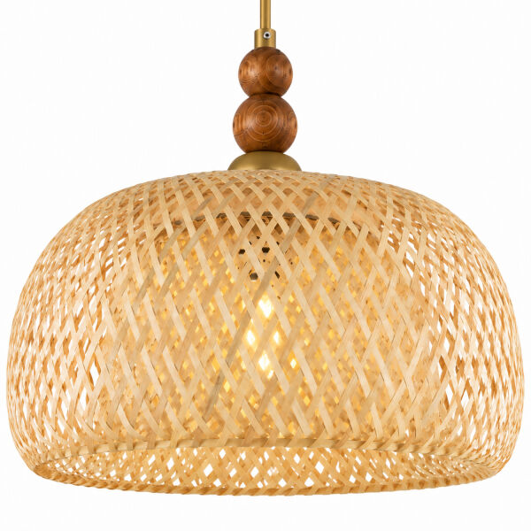Sera Tekli Rattan Modern Sarkıt Avize, Hasır Avize, Oturma Odası Mutfak Salon Koridor Avize