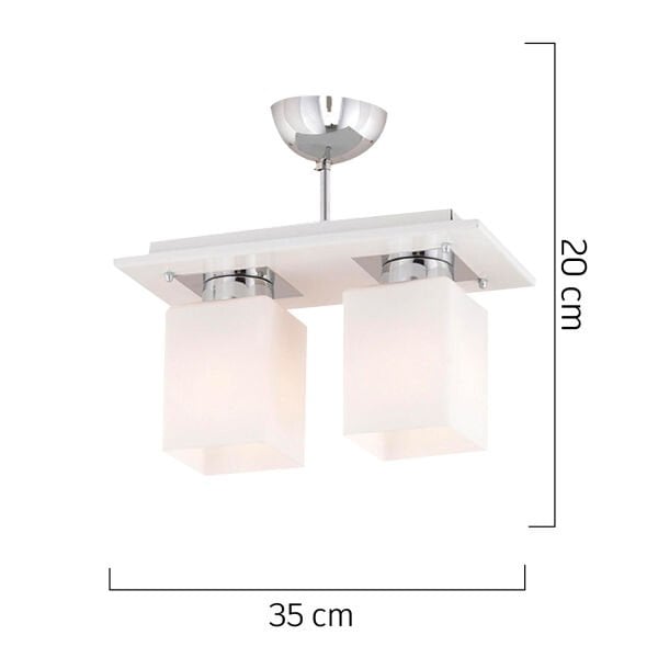 Atlas 2 Li Beyaz Modern Genç Odası Mutfak- Banyo Mutfak Salon Spot Avize