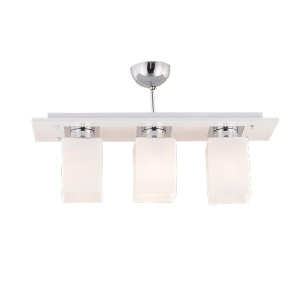 Atlas 3 Lü Sıralı Beyaz Modern Genç Odası Mutfak- Banyo Mutfak Salon Spot Avize