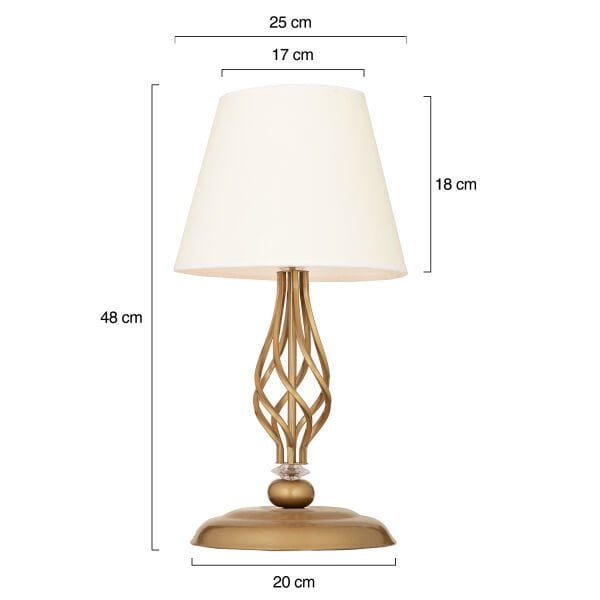 Lupin Beyaz Şapkalı Eskitme Masa Lambası Modern Tasarım Salon-Yatak Odası Abajur