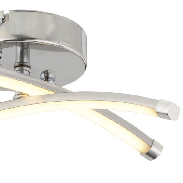 Dosse 2Li Krom 15 Watt Plafonyer 3 Renkli Ledli Modern Mutfak Banyo Led Salon Sarkıt Avize