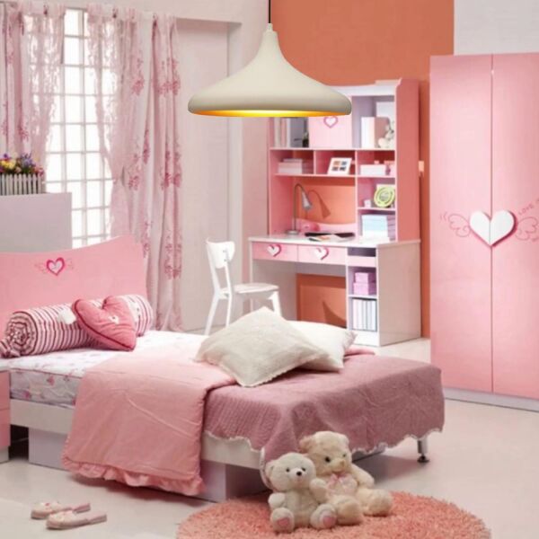 Pera Beyaz Tekli Modern Retro Sarkıt Salon Avize