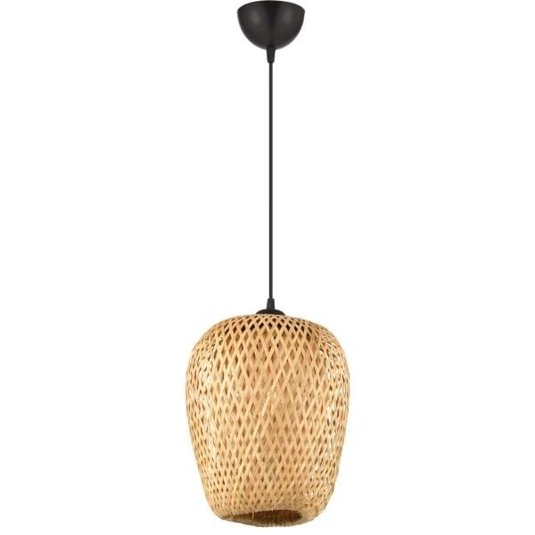 Kane Tekli Rattan Modern Tasarım Sarkıt Avize