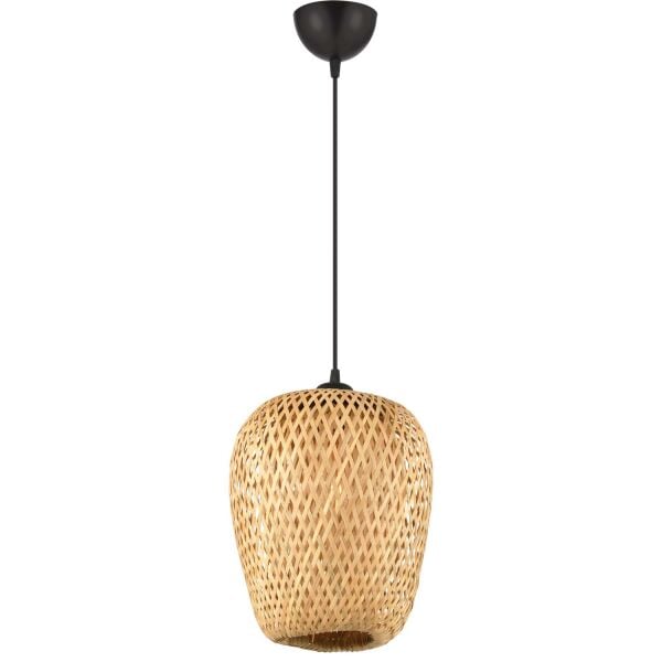 Kane Tekli Rattan Modern Tasarım Sarkıt Avize