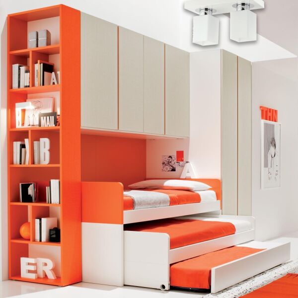 Kare 2Li Modern Plafonyer Genç Odası MutfakYatak Odası Avize