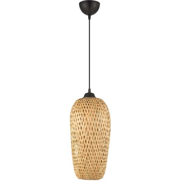 Pedri Tekli Rattan Modern Tasarım Sarkıt Avize