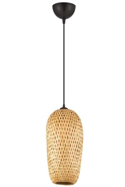 Pedri Tekli Rattan Modern Tasarım Sarkıt Avize
