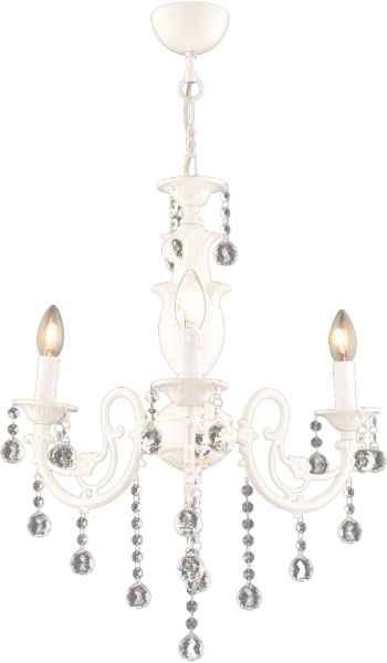 Beyza 3Lü Beyaz Kristalli Modern Yatak Odası Salon Kristal Avize