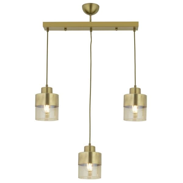 Boris 3Lü Sıralı Komple Eskitme Sarkıt Modern Genç Odası Mutfak Salon Avize