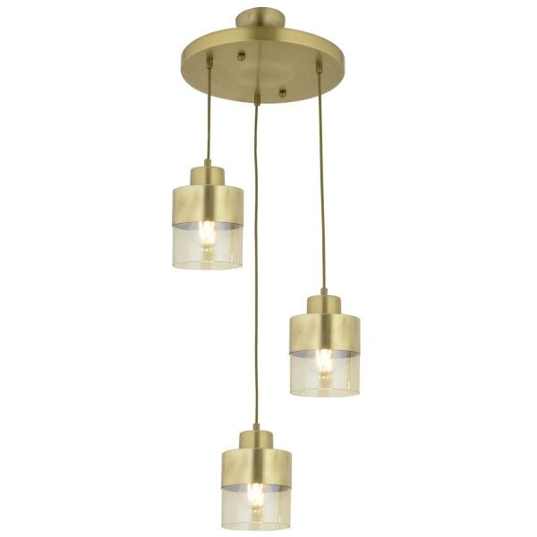 Boris 3Lü Yuvarlak Komple Eskitme Sarkıt Modern Genç Odası Mutfak Salon Avize