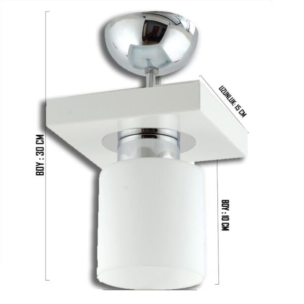 Kiaria Tekli Modern Plafonyer Genç Odası MutfakYatak Odası Avize