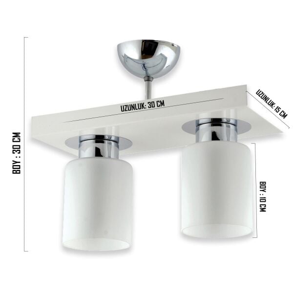 Kiaria İkili Modern Plafonyer Genç Odası MutfakYatak Odası Avize