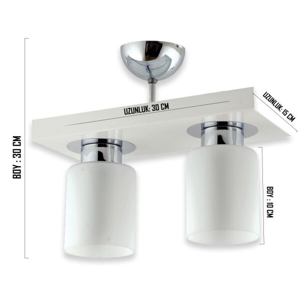 Kiaria İkili Modern Plafonyer Genç Odası MutfakYatak Odası Avize