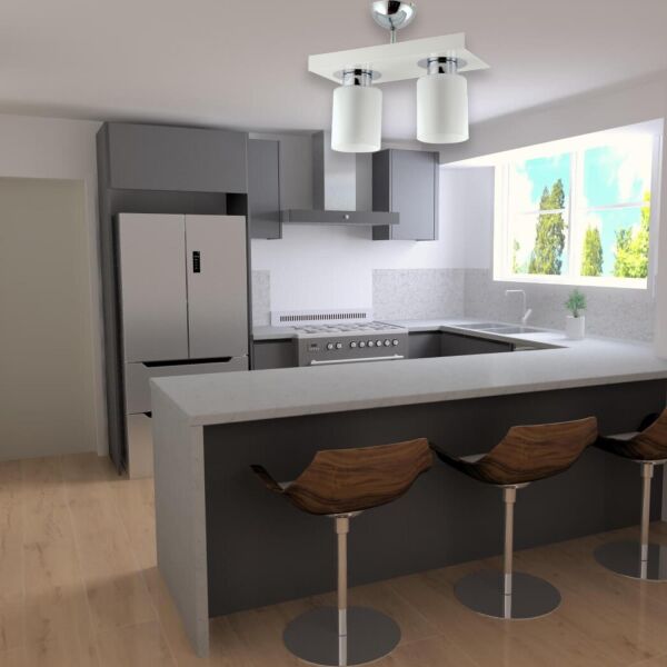 Kiaria İkili Modern Plafonyer Genç Odası MutfakYatak Odası Avize