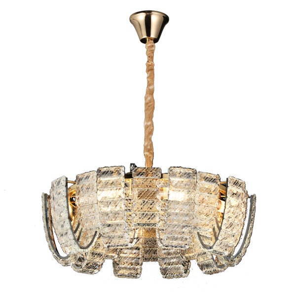 Loya 60'lik Gold Kristal Taşlı Oturma Odası, Salon Sarkıt Avize