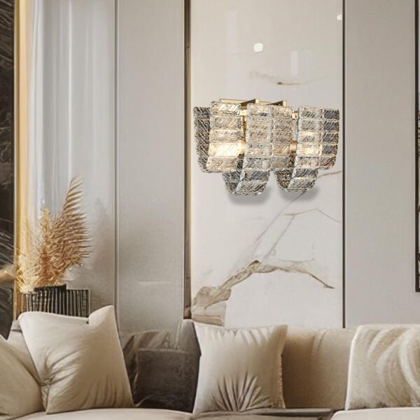 Loya Kristal Taşlı Yatak Başı, Salon Aplik