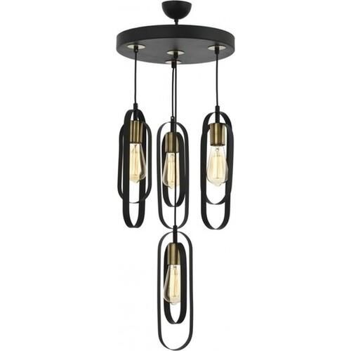 Koza 4Lü Siyah Sarkıt Modern Genç Odası Mutfak Retro Salon Avize