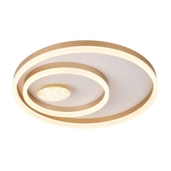 Lumix 50'lik 96 Watt Yuvarlak Gold Plafonyer Led Avize