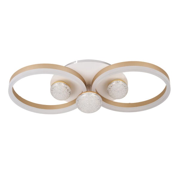 Velox 60'lık 98 Watt Yuvarlak Gold Plafonyer Led Avize