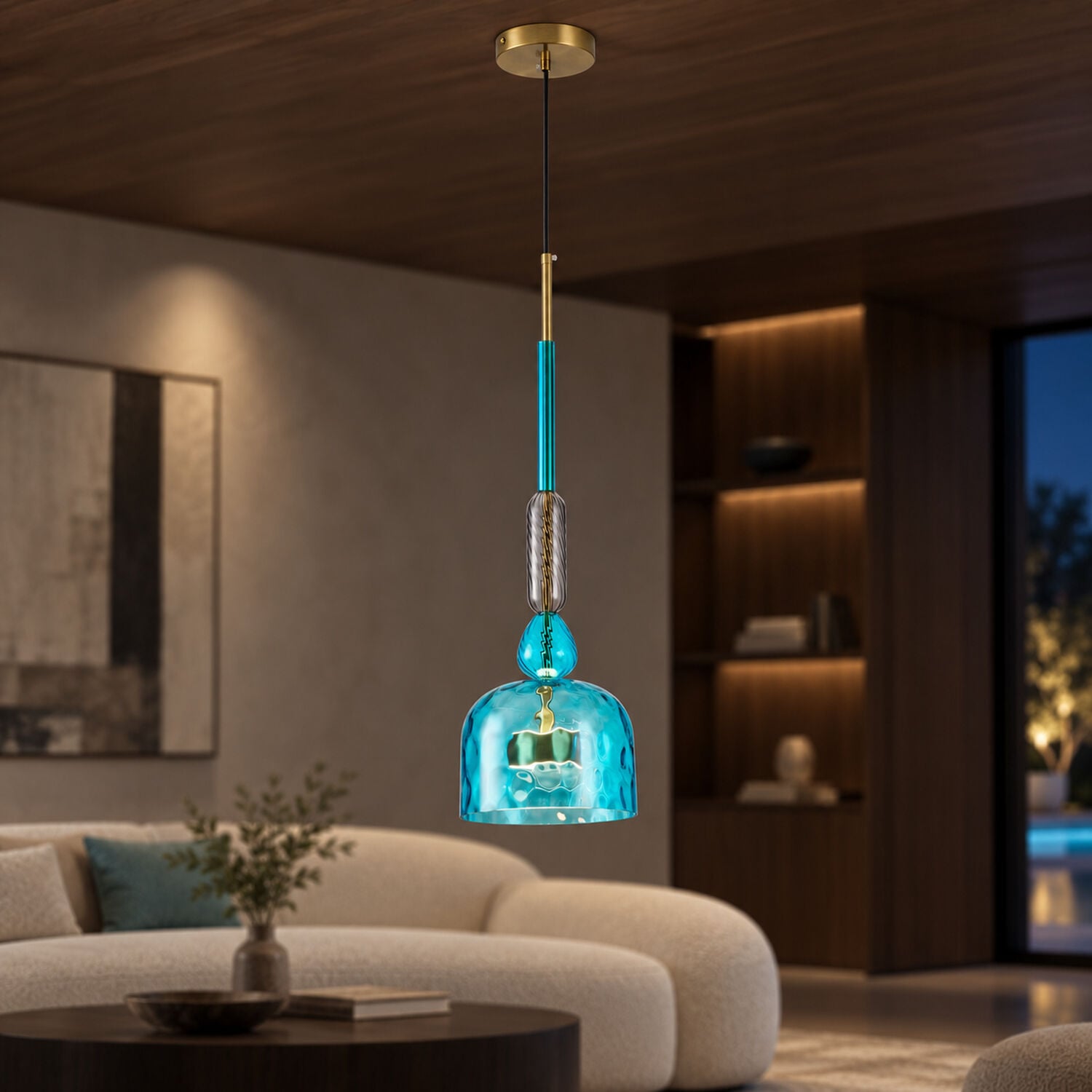 Novarıs 12W Modern Tekli LED Avize - Salon ve Mutfak Aydınlatma