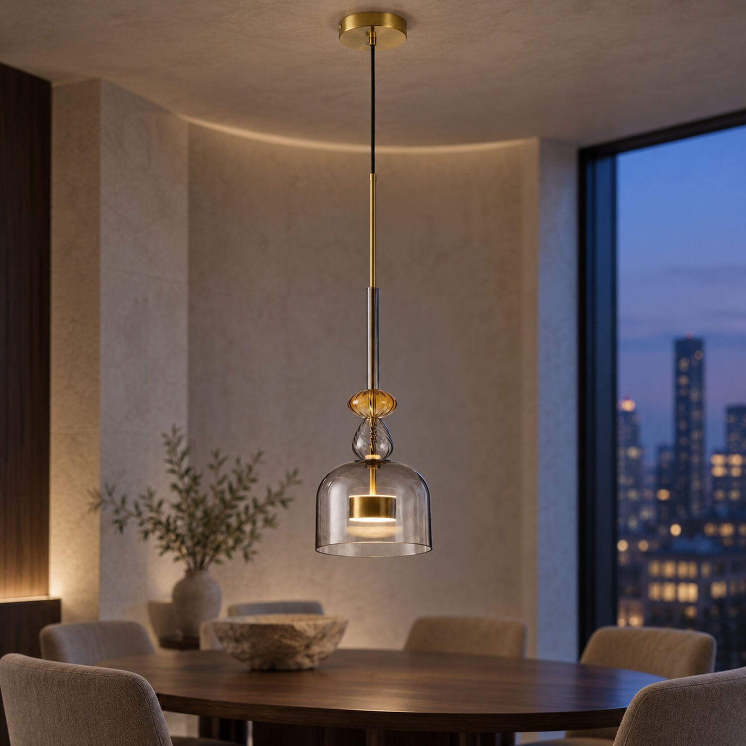 Lumınıs 12W Modern Tekli LED Avize - Salon ve Mutfak Aydınlatma