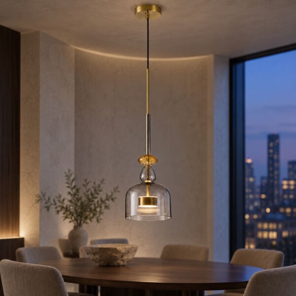 Lumınıs 12W Modern Tekli LED Avize - Salon ve Mutfak Aydınlatma