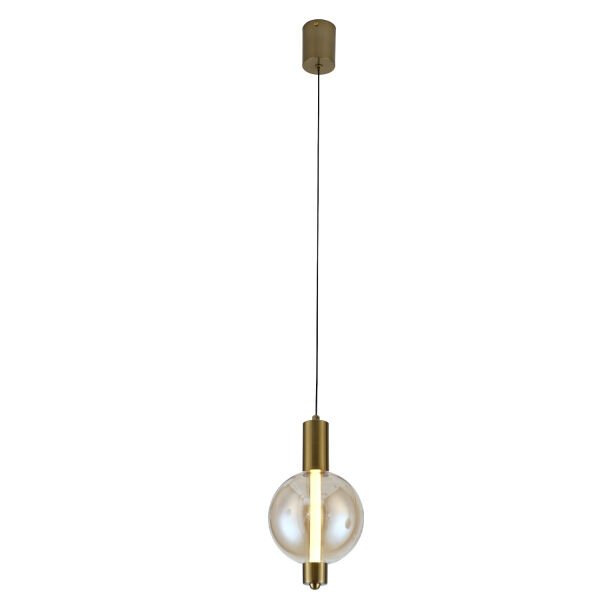 Mira Tekli Bal Camlı 4 Watt Modern Salon Led Sarkıt Avize