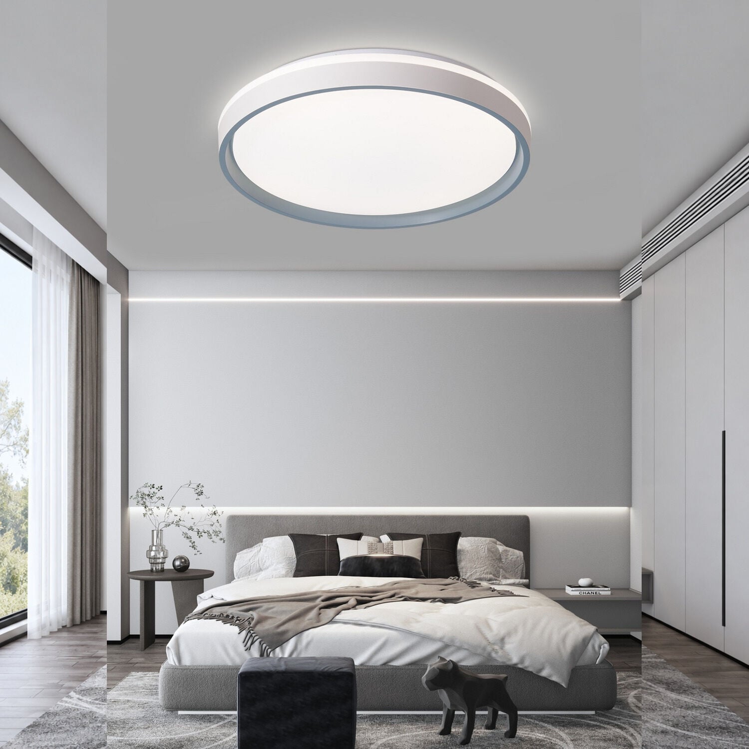 Ventoro Gri 120 Watt Plafonyer Led Avize