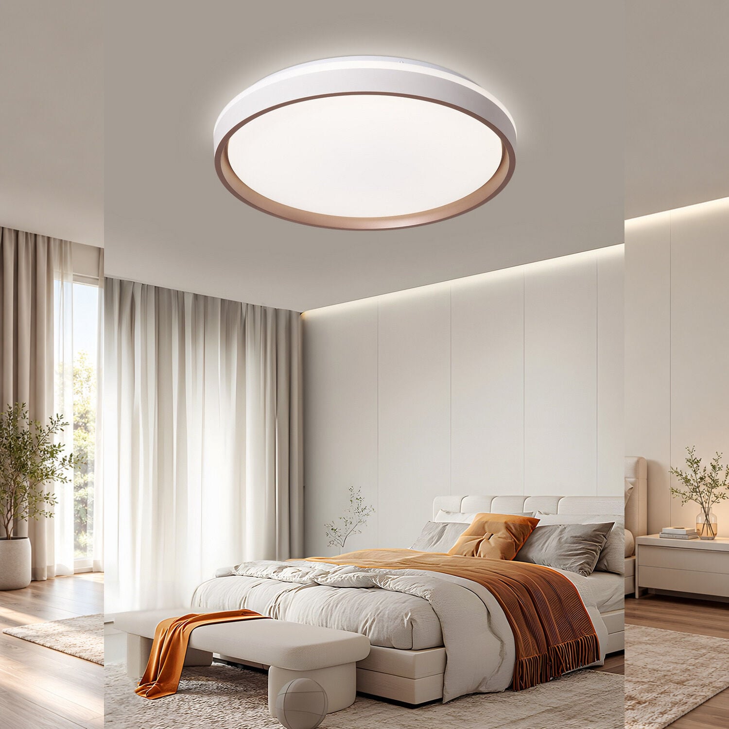 Nordis Kahverengi 120 Watt Plafonyer Led Avize
