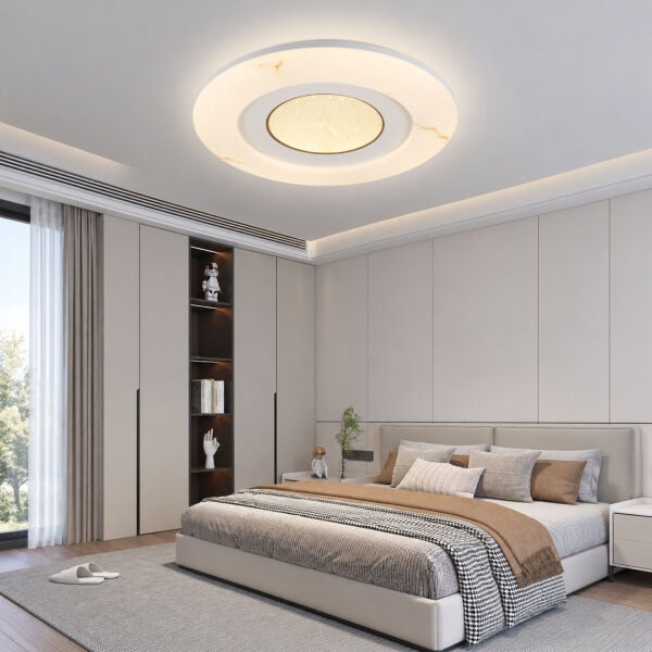 Alvera 50'lik Yuvarlak Ledli 140 Watt Plafonyer 3 Renkli Avize