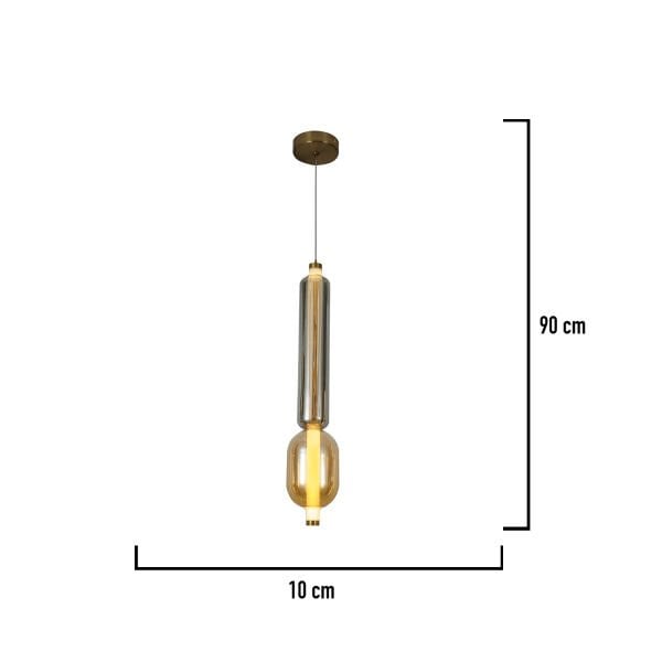 Noemi 12 Watt Tekli Gold Modern Tekli Sarkıt Avize