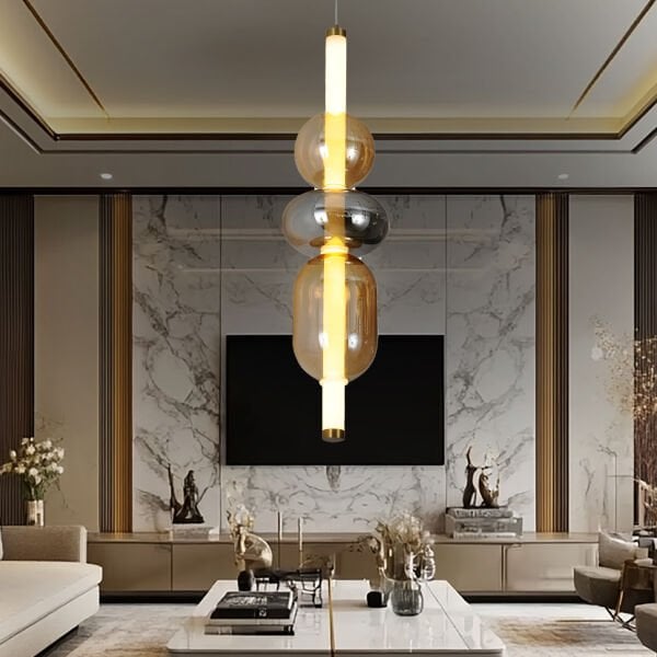 Olca 12 Watt Tekli Gold Modern Tekli Sarkıt Avize