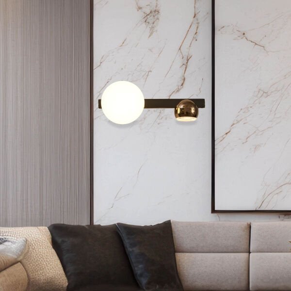 Dilay 2'li Siyah Gold 10 Watt Modern, Yatak Başı, Salon Led Aplik