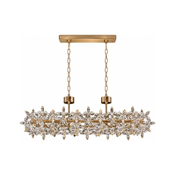 Mercan Sıralı Gold Kristal Taşlı Modern Oturma Odası, Yemek Masası Üstü, Salon Avize
