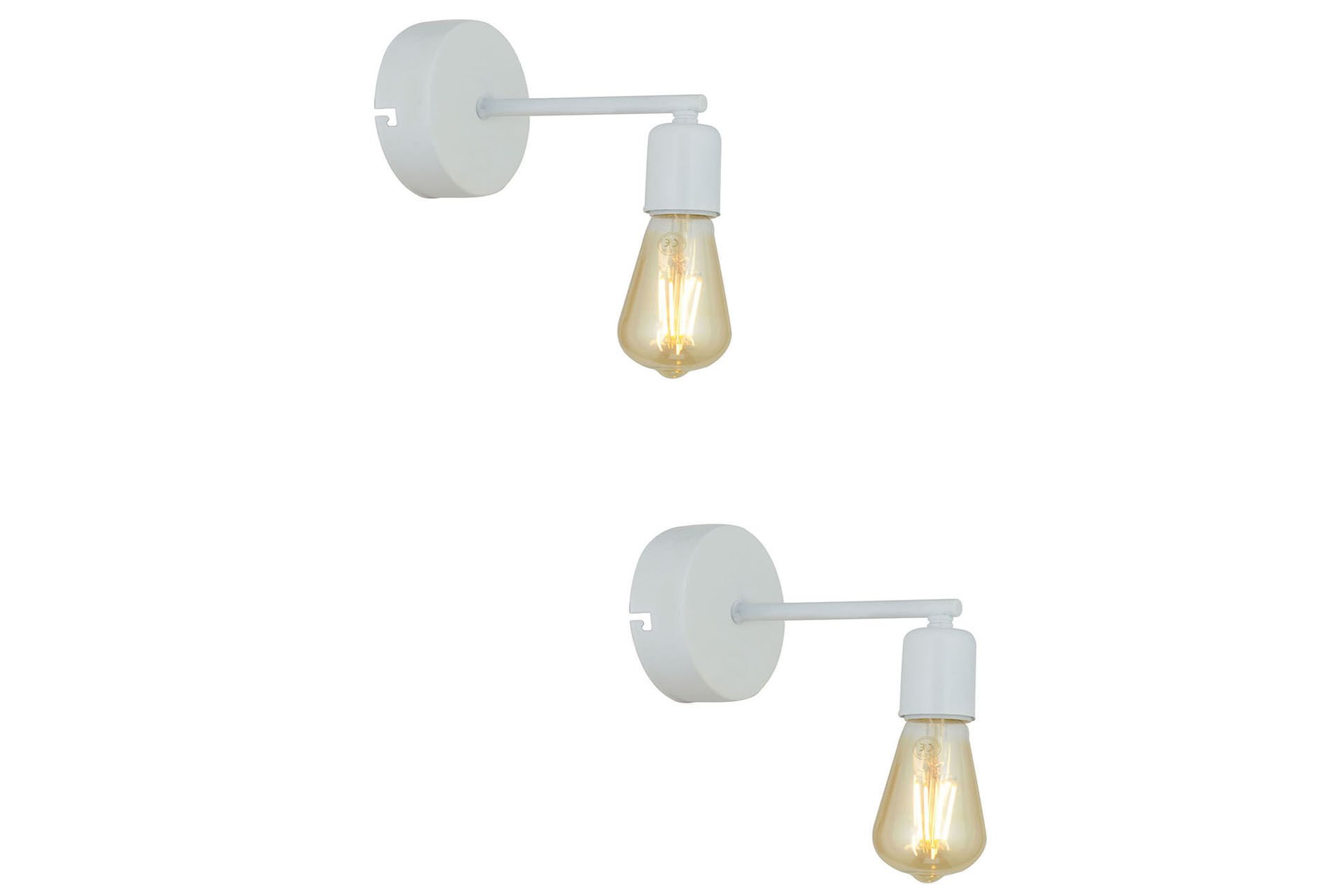 Binay Beyaz 2'li Aplik Seti Yatak Odası-Yatak başı,Cafe,Restoran için Duvar Lambası