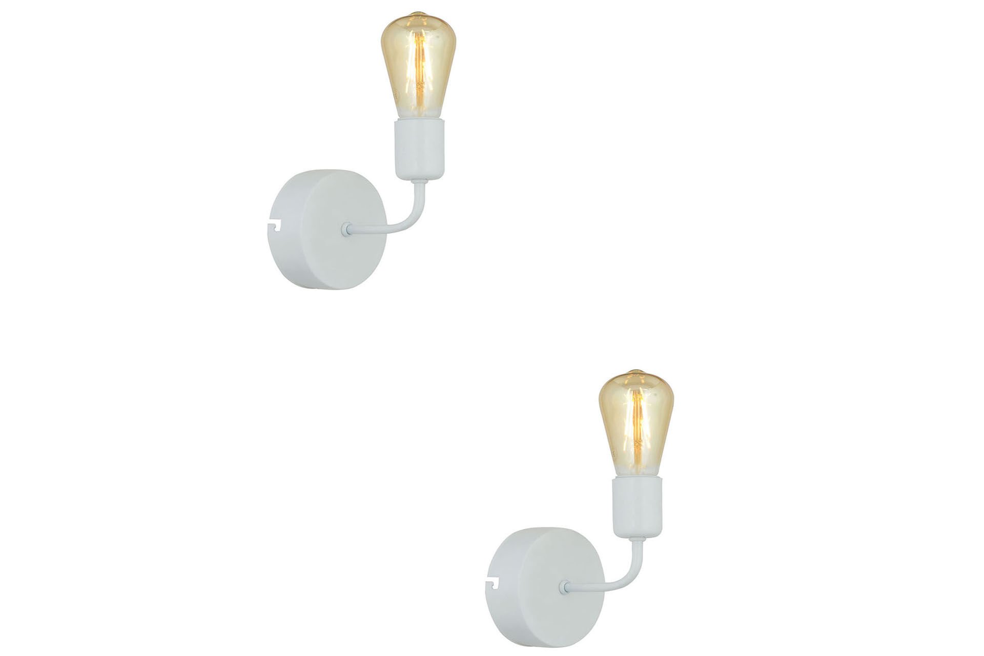 Core Beyaz 2'li Aplik Seti Yatak Odası-Yatak başı,Cafe,Restoran için Duvar Lambası