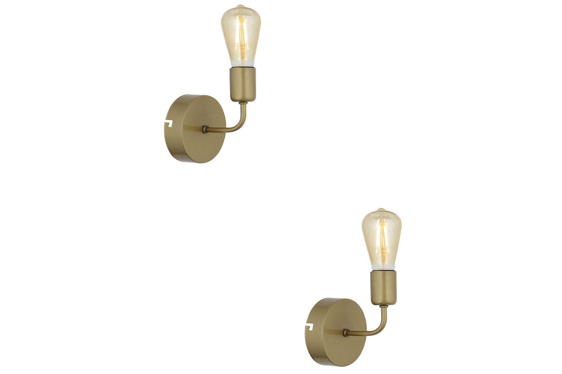 Core Eskitme Boyalı 2'li Aplik Seti Yatak Odası-Yatak başı,Cafe,Restoran için Duvar Lambası