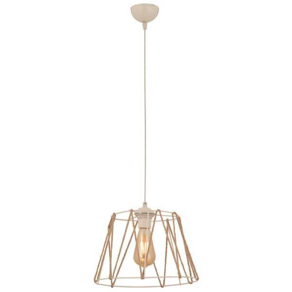 Kros Tekli Beyaz Halatlı Sarkıt Modern Sarkıt Mutfak Salon Sarkıt Avize