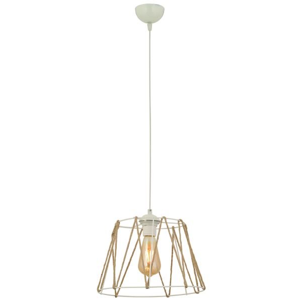 Kros Tekli Beyaz Halatlı Sarkıt Modern Sarkıt Mutfak Salon Sarkıt Avize