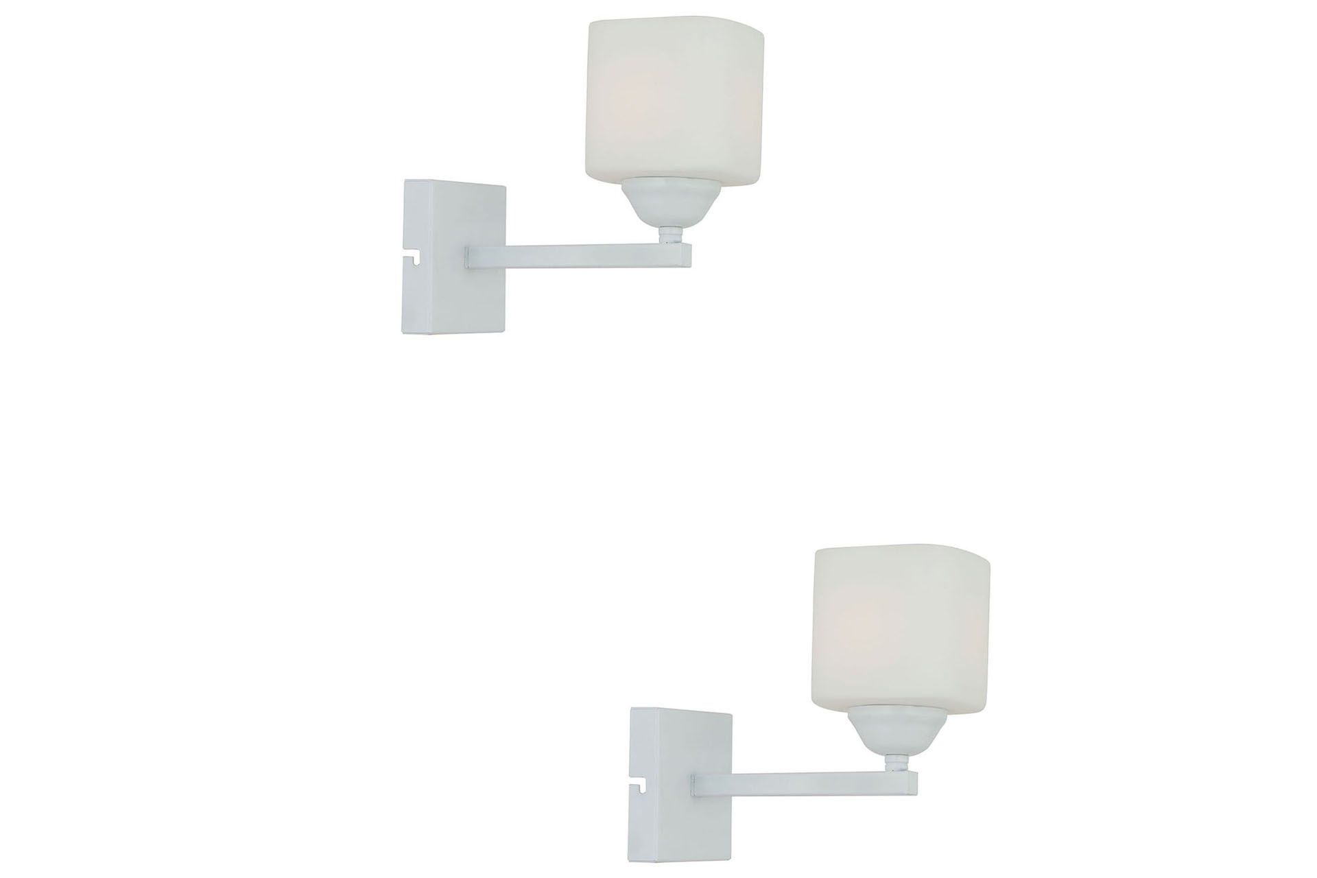 Minel Beyaz 2'li Aplik Seti Yatak Odası-Yatak başı,Cafe,Restoran için Duvar Lambası