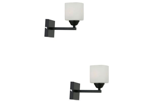 Minel Siyah 2'li Aplik Seti Yatak Odası-Yatak başı,Cafe,Restoran için Duvar Lambası