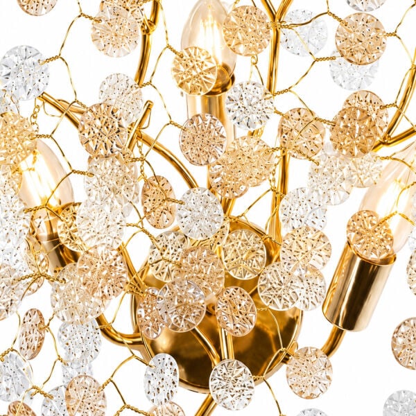 Masal Gold Kristal Taşlı Modern, Oturma Odası,Duvar Lambası  Salon Aplik