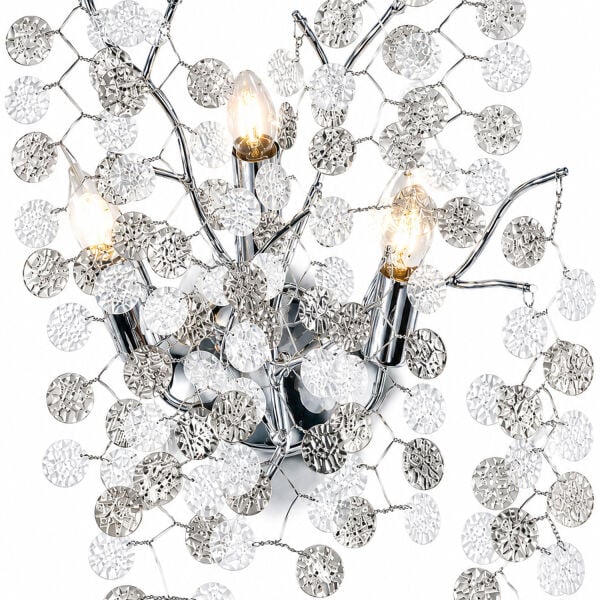 Masal Krom Kristal Taşlı Modern, Oturma Odası,Duvar Lambası  Salon Aplik