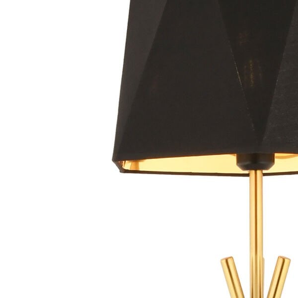 Akasya Tripot Ayaklı Siyah Eskitme Dekoratif Salon Lambader