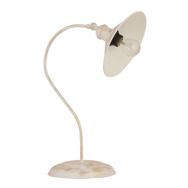 İklim Beyaz Retro Tasarım Modern Çalışma Masası Lambası