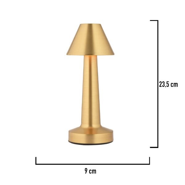 Percy Eskitme Şarjlı Dokunmatik Dim Edilebilir 3 Renkli Masa Lambası 2000ma Pil Gücü Ile 7 Saat