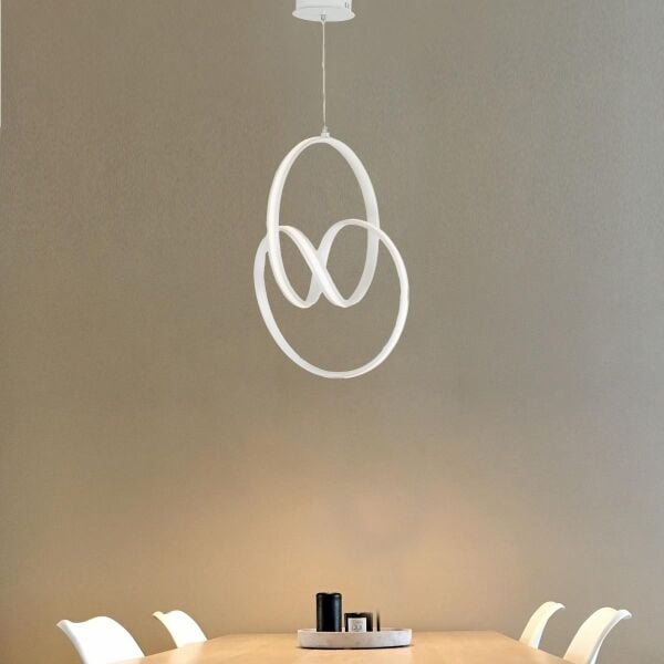 Ledo04 Led Avize 40Watt 4000K Beyaz Modern Koridor Mutfak Salon Sarkıt Led Avize
